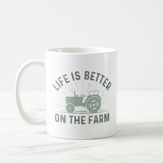 Life Is Better On The Farm Coffee Mug (Left)