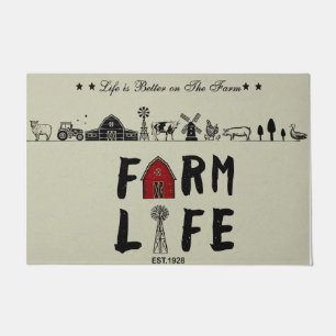 Life Is Better On The Farm, Farm Life Lover Mat