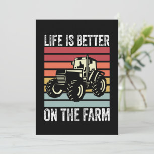 Life Is Better On The Farm - Farming Lovers Invitation