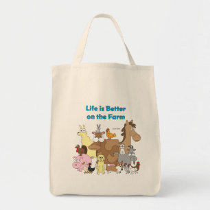 Life is Better on the Farm - Grocery Bag