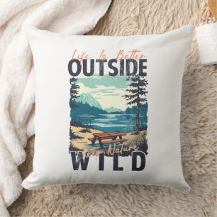 Life Is Better Outside – Nature Adventure Cushion