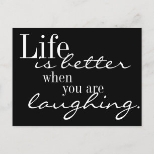 Life is better postcard