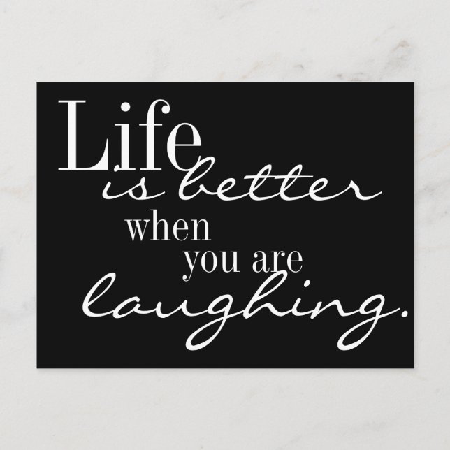 Life is better postcard (Front)