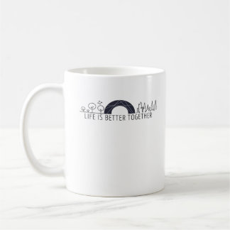 Life Is Better Together City Rainbow Artistic Desi Coffee Mug