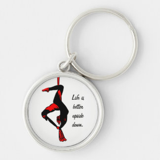Life is better upside down keychain