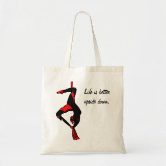 Life is better upside down. tote bag