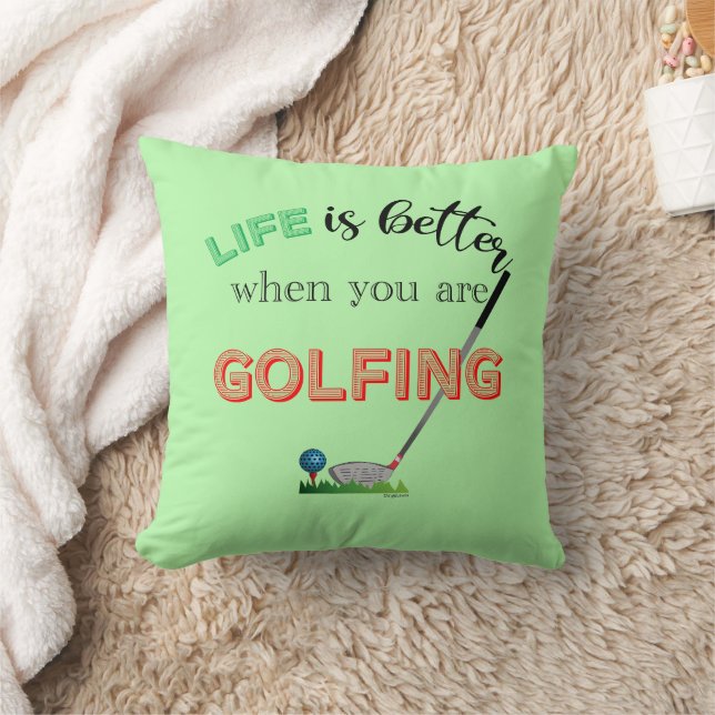 LIFE is better when you are GOLFING Cool Cushion (Blanket)