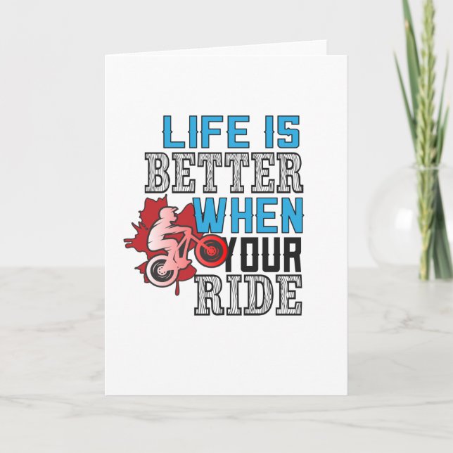 Life Is Better When You Ride Card (Front)