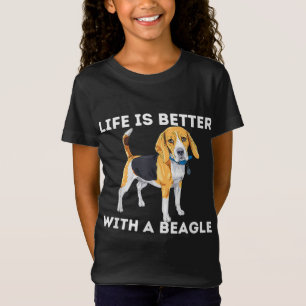 Life Is Better With A Beagle - Beagle Dog Lover Pe T-Shirt