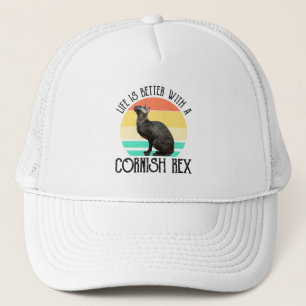 Life Is Better With A Cornish Rex Trucker Hat