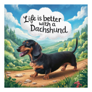 Life Is Better With A Dachshund Photo Print