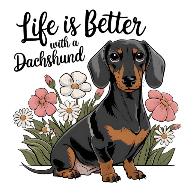 Life is Better with a Dachshund T-Shirt (Creator Uploaded)