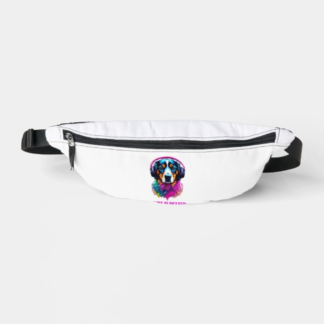 Life is Better with a Dog Bum Bags (Front)