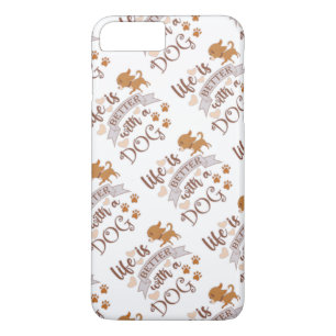 Life is Better With a Dog quote funny chihuahua Case-Mate iPhone Case