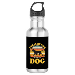 Life Is Better With A Dog Retro 532 Ml Water Bottle