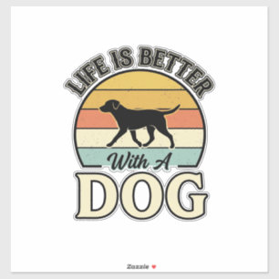 Life Is Better With A Dog Vintage Shirt Design_1