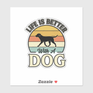 Life Is Better With A Dog Vintage Shirt Design_1