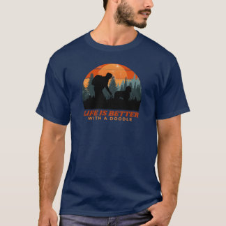 Life Is Better With A Doodle Goldendle Labradle Da T-Shirt