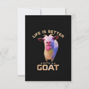 Life Is Better With A Goat Gift Thank You Card