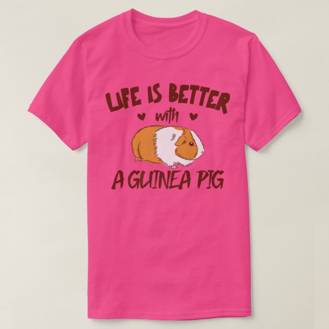 Life Is Better With A Guinea Pig Mom Costume Mama  T-Shirt (Design Front)
