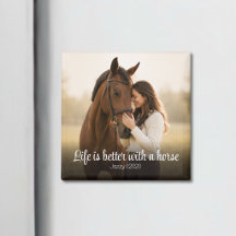 Life Is Better With A Horse Script Monogram
