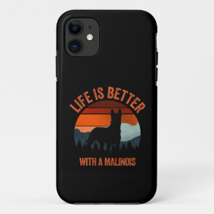Life Is Better With A Malinois Retro Distressed Case-Mate iPhone Case