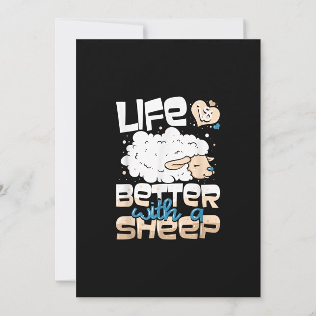 Life Is Better With A Sheep | Sheep Farmer Gift (Front)