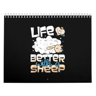 Life Is Better With A Sheep Sheep Farmer Gift Calendar