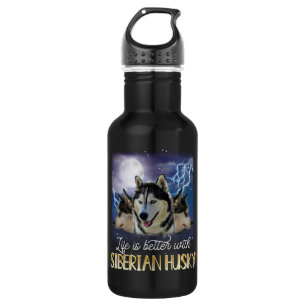 Life Is Better With A Siberian Husky 532 Ml Water Bottle
