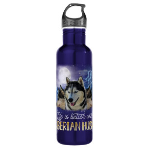 Life Is Better With A Siberian Husky 710 Ml Water Bottle
