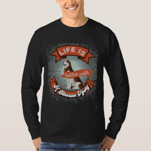 Life Is Better With A Siberian Husky Retro 3 T-Shirt
