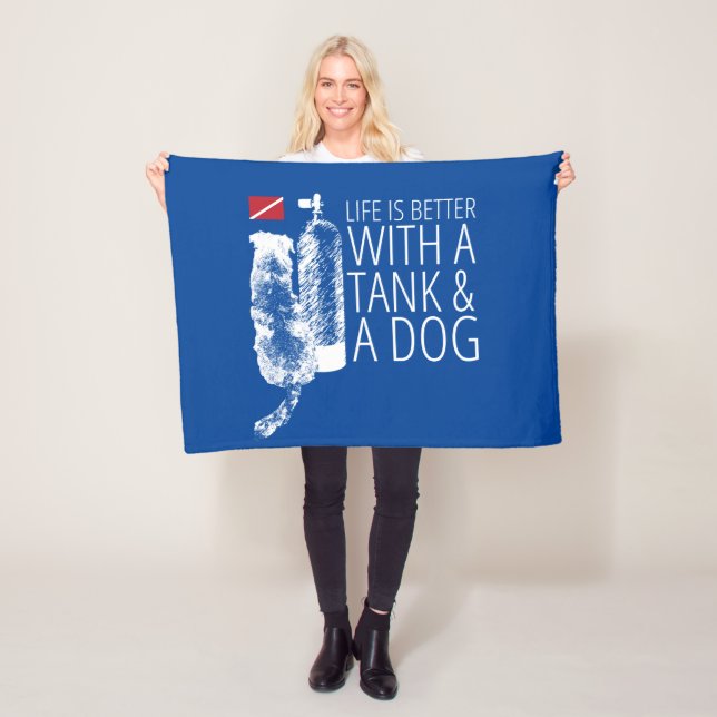 Life is Better with a Tank and a Dog Blanket (In Situ)