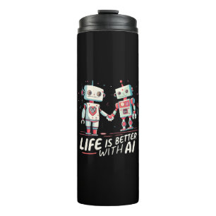 Life is better with AI Thermal Tumbler
