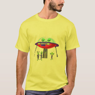 Life is Better with aliens Funny Quirky Humour T-Shirt