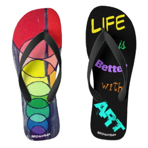 Life is Better with Art Jandals
