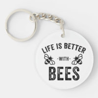 Life is Better with Bees cool honey bee Animal Fan
