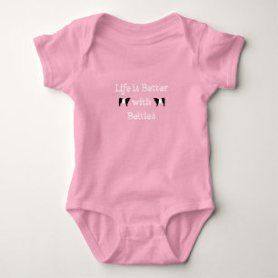 Life is Better with Belties Belted Galloway Cows Baby Bodysuit