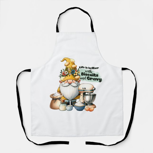 Life Is Better With Biscuits And Gravy Apron (Front)