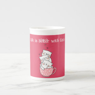 Life is better with Cats, Cat lover Speciality Mug