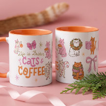 Life Is Better With Cats & Coffee Cute Cat Lover