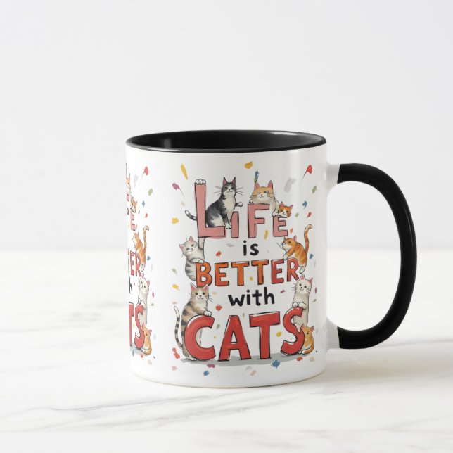 Life Is Better With Cats Mug (Right)