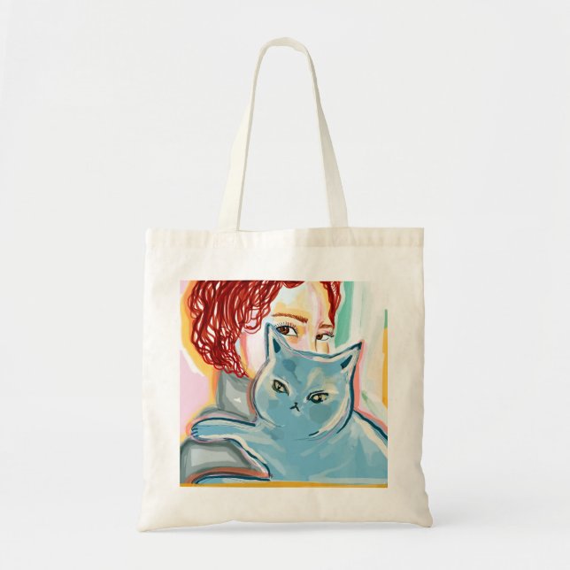 LIFE IS BETTER WITH CATS TOTE BAG (Front)