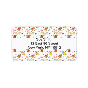 Life is Better with Chickens Watercolor Art Label