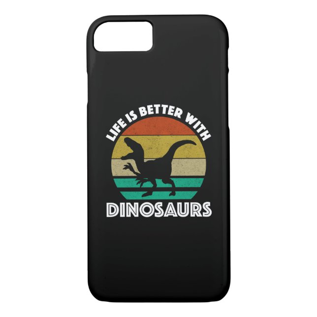 Life Is Better With Dinosaurs Case-Mate iPhone Case (Back)