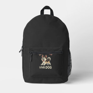 Life Is Better With Dog Cartoon Printed Backpack