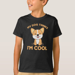 Life Is Better With Dogs Sweet Corgi Dog Pink T-Shirt