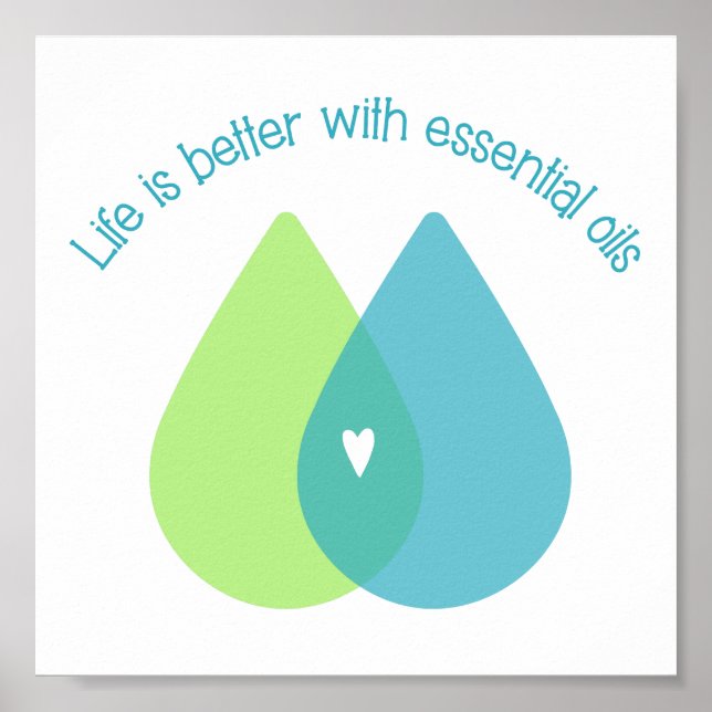 Life is Better with Essential Oils poster (Front)