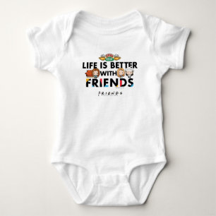 Life is Better with FRIENDS™ Chibi Art Baby Bodysuit