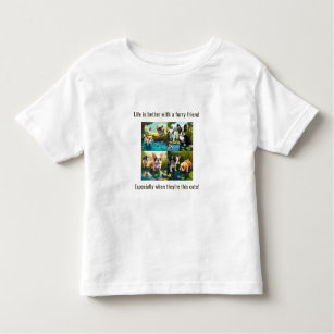 Life is better with friends - Puppy Love Toddler T-Shirt
