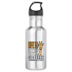 Life Is Better With Giraffes Vintage Shirt Design_ 532 Ml Water Bottle
